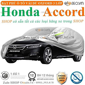 Bạt phủ ô tô dành cho xe Honda Accord 3 lớp cao cấp