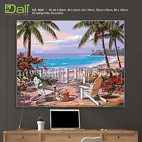 Mua Tranh treo tường tự tô màu số hóa DALI Tranh Phong cảnh biển B005