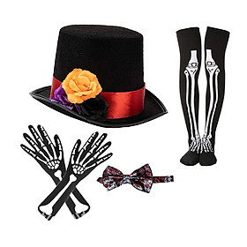 Halloween Top Hat Decoration Halloween Hat Set for Party Masquerade Carnival