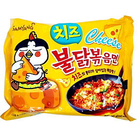 Combo 5 Gói Mì Khô Gà Cay Vị Phô Mai SAMYANG 140G