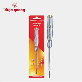 Bút thử điện Điện Quang ĐQ ETP08 GR - Đầu vít dẹp - dài 190 mm - màu xám trong