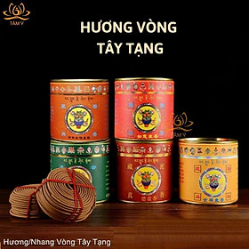 Đàn hương nhang vòng Tây Tạng loại 4h hộp 48 vòng