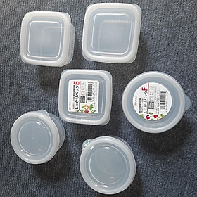 Mua Combo 6 hộp đựng đồ ăn dặm(3 hộp tròn 180ml + 3 hộp vuông 200ml)