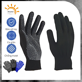 Găng tay chống nắng, bảo vệ tay len mỏng Anasi CN008 - Chống trượt
