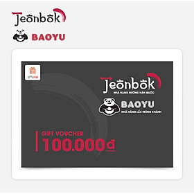 Evoucher Phiếu Quà Tặng Jeonbok - BaoYu 100K