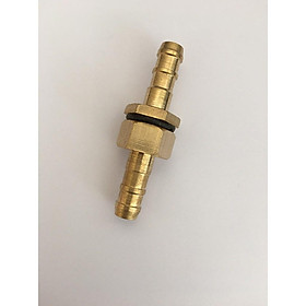 Mua Cút nối bằng đồng  Nối co đuôi chuột 2 đầu nối ống nước 8 ly  (dùng nối dây ống phun 8mm)