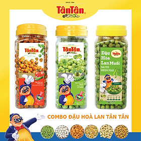 COMBO 3 HŨ ĐẬU HOÀ LAN TÂN TÂN: ĐẬU HL CHUA CAY, ĐẬU HL WASABI, ĐẬU HL MUỐI