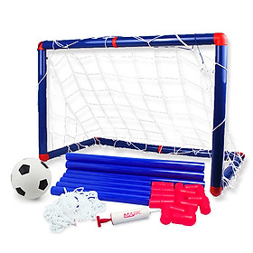 Kids Soccer Goal Set with Net Ball and Pump for Indoor Outdoor Backyard Sport Game