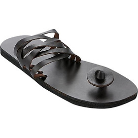 Dép Unisex Xỏ Ngón Casual CA632SH50HQZ - Nâu Đen