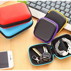 Mua Bóp Đựng Tai Nghe  Dây Cáp Sạc Hình Chữ Nhật