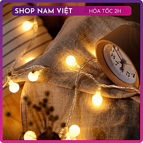 Đèn Led Trang Trí Tết, Giáng Sinh, Noel Nhiều Kiểu Dáng Dài 10 Mét - Bóng Tròn