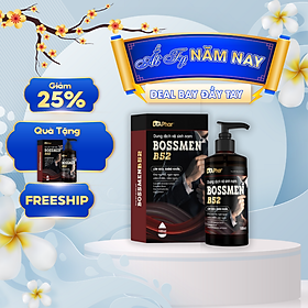 DUNG DỊCH VỆ SINH NAM BOSSMEN B52 HƯƠNG NƯỚC HOA GIỮ HƯƠNG LÂU HỖ TRỢ LÀM SẠCH KHÁNG KHUẨN NGĂN NGỪA VIÊM NHIỄM CHAI 100ML TÂM AN PHARMA