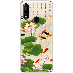 Ốp lưng dành cho Oppo A31 (2020) mẫu Hoa sen cá