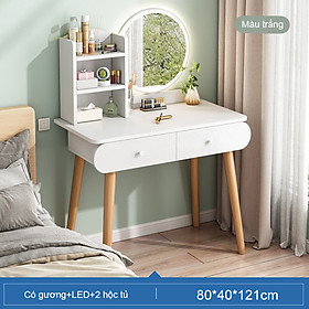 Mua Bàn trang điểm phong cách Bắc Âu thiết kế hiện đại tích hợp đèn LED cảm ứng thông minh  chất liệu gỗ cao cấp  bền bỉ