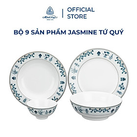Mua Bộ Chén Dĩa  Bát Đĩa Minh Long 09 Sản Phẩm Jasmine Tứ Quý