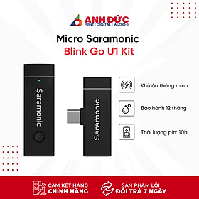 Mua Micro Không Dây Saramonic Blink Go U1 Kit - Microphone Thu Âm Dành Cho Máy Tính Điện Thoại Cổng Type C - Hàng Chính Hãng