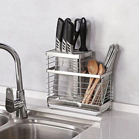 Mua Giá gài dao kéo kết hơp giá gài muỗng đũa inox 304 cao cấp Gi-Home