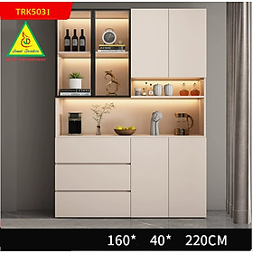 Mua Tủ Rượu Trang Trí Phòng Khách Bằng Gỗ MDF Cánh Kính – Sang Trọng - Hiện Đại TRK503(1) - NỘI THẤT LẮP RÁP VIENDONGADV