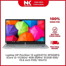 Mua Laptop HP Pavilion 15 eg0541TU 4P5G8PA (Core i3-1125G4/ 4GB DDR4/ 512GB SSD/ 15.6 FHD/ Win11) - Hàng Chính Hãng