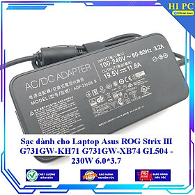 Mua Sạc dành cho Laptop Asus ROG Strix III G731GW-KH71 G731GW-XB74 GL504 - 230W 6.0*3.7 - Kèm Dây nguồn - Hàng Nhập Khẩu