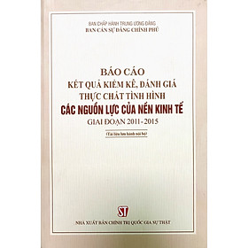 Báo cáo kết quả kiểm kê, đánh giá thực chất tình hình các nguồn lực của nguồn kinh tế giai đoạn 2011-2015