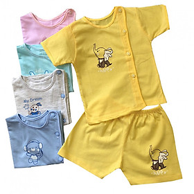Combo 3 bộ quần áo tay ngắn màu Cài Lệch Thái Hà Thịnh