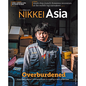 Nơi bán Nikkei Asian Review: Nikkei Asia - 2021: OVERBURDENED - 5.20, tạp chí kinh tế nước ngoài, nhập khẩu từ Singapore - Giá Từ -1đ