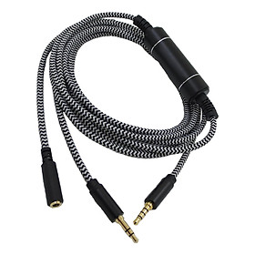 3.5mm Audio Cable Metal Male to Female 2.5M Length for TV speakers