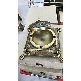 Mua Gạt tàn vuông Vip - Gạt tàn đồng cao cấp (kt10x20cm)