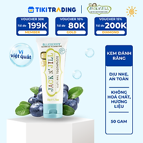 Kem đánh răng hữu cơ cho bé Jack N' Jill 50G - Vị việt quất (Từ 6 tháng)