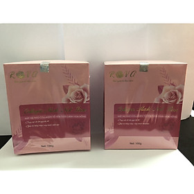 Mặt nạ ngủ collagen tổ yến tươi cánh hoa hồng Rova cho làn da tươi sáng (2 hộp)