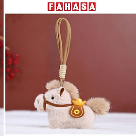 Móc Treo Thú Bông Ngựa - Mã Đáo Thành Công - Tết Bính Ngọ 2026 - XM01 - Màu Nâu