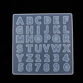 DIY Letters Numbers Mold Resin Casting Fondant