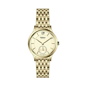 ĐỒNG HỒ TOPHILL TA051L.S2952 Đồng hồ nữ dây và vỏ thép không gỉ 316L, máy pin, kính sapphire
