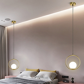 Đèn thả đơn mạ vàng SuperVilighting THAVANGTrang trí shop quán cafe trà sữa phòng khách