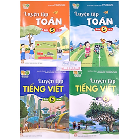 Sách - Combo Luyện tập Toán + Tiếng Việt lớp 5 - tập 1 + 2 (Kết Nối)