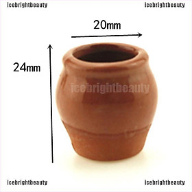 Mua ICEB 1:12 Miniature ceramic flower pot dollhouse diy doll house decor accessories