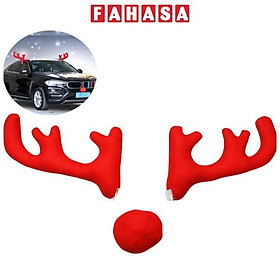 Mua Cặp Sừng Tuần Lộc Mũi Đỏ Trang Trí Xe Ô Tô - WanLongDa LJ005