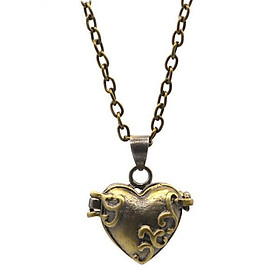 3X Brass Cremation Jewelry Ashes Urn Memorial Heart Pendant with 50cm Chain