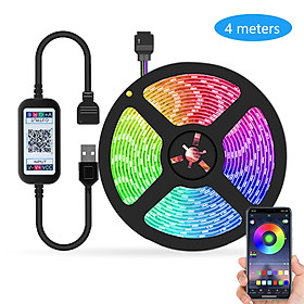 5M LED Strip Lights RGB 5050 LED Strips Set with USB Controller BT APP Controlled 16 Million Colors Flexible Cuttable