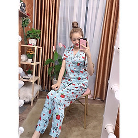 Đồ Bộ Pijama Lụa Satin Hàng thiết kế Loại 1