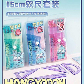 Sanrio-Guangbo - Bộ Thước Dẻo Hy Gubkt84733 - 4 Chi Tiết 15Cm
