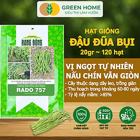 Mua Hạt Giống Đậu Đũa Ngọt Lùn  Greenhome  Gói 20GR~120 hạt  Dễ Trồng Quanh Năm  Nảy Mầm Cao  T37