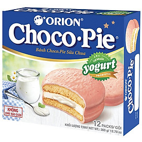 Bánh Orion Chocopie Sữa Chua Yogurt (12 bánh x 30g)