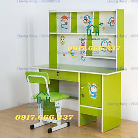 Mua Bộ bàn học sinh ván okal 1m màu xanh lá dành cho bé học tại nhà