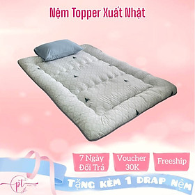 Nệm Bông Gòn Xuất Nhật, Nệm Trải Sàn Tiện Lợi, Đệm Văn Phòng Size 1m x 2m; 1.4m x 2m; 1.6m x 2m