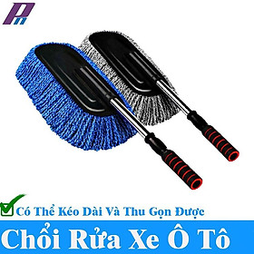 Chổi Rửa Xe Ô Tô Sợi Mềm Chổi Lau Xe Ô Tô Điều Chỉnh Được Độ Dài 192