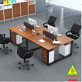 Mua Bàn họp  bàn làm việc nhóm gỗ MDF ( có tủ ) BH402 - NỘI THẤT LẮP RÁP VIENDONGADV