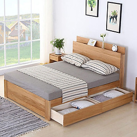 Giường ngủ hiện đại gỗ sồi tự nhiên