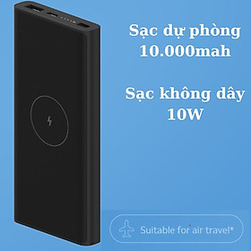 Mua Pin sạc dự phòng không dây Xiaomi 10000mAh 10W  có dây 22.5W BHR5460GL - Hàng chính hãng